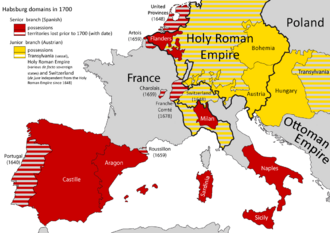 Habsburg dominions 1700