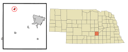 Location of Cairo, Nebraska