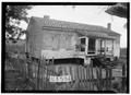 Historic American Buildings Survey W. N. Manning, Photographer, July 18, 1935 FRONT AND SIDE VIEW, N. W. CORNER - Old Post Office, Fort Mitchell, Russell County, AL HABS ALA,57-FOMI,2-1