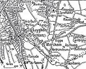 Inundations at Drei Grachten, Flanders, 1917