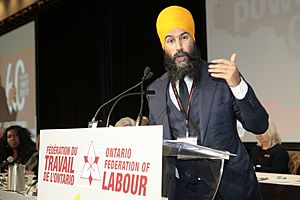 Jagmeet Singh at the OFL Convention - 2017 (38554422812)