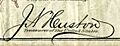 James N. Huston (Engraved Signature)