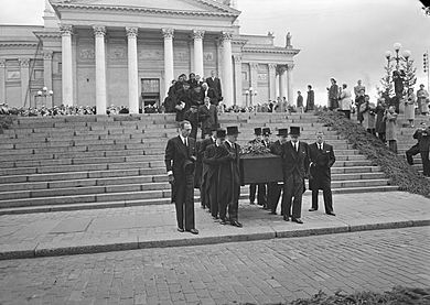 Jean Sibelius funeral 1957