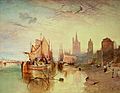 Joseph Mallord William Turner - Cologne, the Arrival of a Packet Boat in the Evening - c 1826 - The Frick Collection