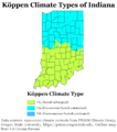 Köppen Climate Types Indiana