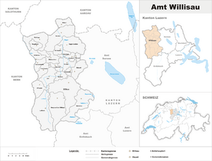 Location of Willisau District