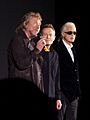 Led Zeppelin answering questions, 2012 (cropped)