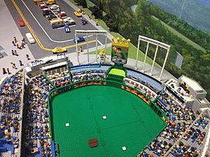 Legoland Discovery Display of Kauffman Stadium