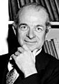 Black and white photo of Nobel Prize winner, Linus Pauling.