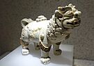 Lion figurine, Vinh Phuc, Thang Long, Hanoi, Ly dynasty, 11th-13th century AD, brown pattern ceramic - National Museum of Vietnamese History - Hanoi, Vietnam - DSC05444