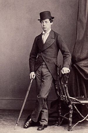 Lord Randolph Churchill by Hills and Saunders, 1860s