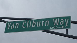 MVI 2791 Van Cliburn in Fort Worth Cultural District