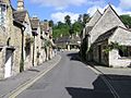 Main street of the village of Castle Combe, Wiltshire, England