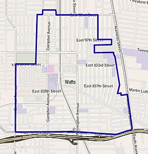 Watts as mapped by the Los Angeles Times