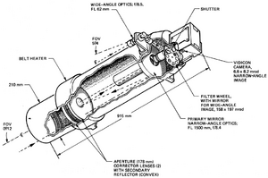 Mariner 10 - Television camera-cutway view