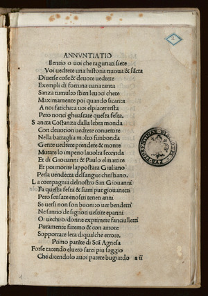 Medici - Rappresentazione dei santi Giovanni e Paolo, circa 1485 - 2411117 Scan00017