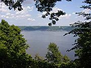 Mississippi River w Lake Pepin in background at Frontenac State Park