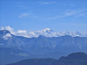 Mt Blanc from the distance France