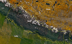 NASA Landsat 7 Nepal