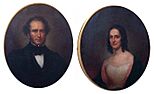 Portraits of Richard Colgate Dale Jr and Elizabeth Woodruff Dale by Rembrandt Peale