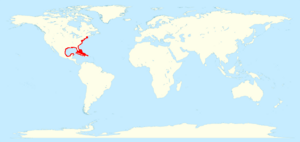 Range map of Leiostomus xanthurus or spot croaker.png