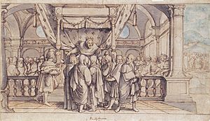Rehoboam's Insolence, by Hans Holbein the Younger