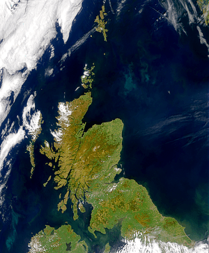 Scotland from space