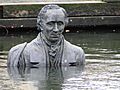 Sculpture of Hans Christian Andersen in odense harbor 2