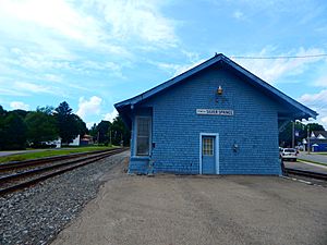 The former Erie Railroad station in Silver Springs in June 2015.