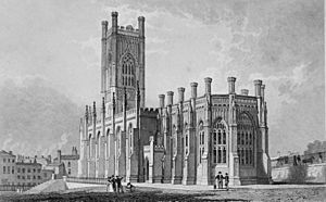 St. Luke's Church in Liverpool in 1832-1