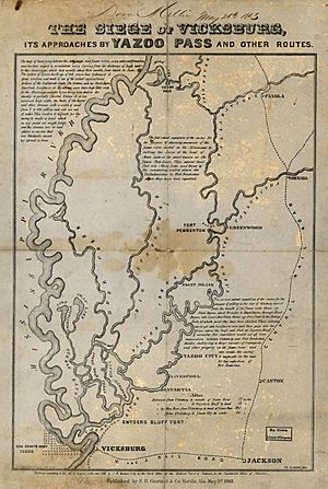 The siege of Vicksburg, its approaches by Yazoo Pass and other routes