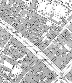 Theatre Royal Gloucester Ordnance Survey map 1880s
