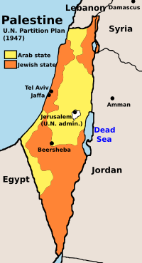 UN Partition Plan For Palestine 1947