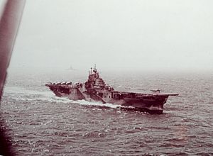 USS Intrepid (CV-11) during Battle of Leyte Gulf 1944
