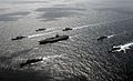 US Navy 090320-N-9928E-304 The aircraft carrier USS John C. Stennis (CVN 74) and ships of the John C. Stennis Carrier Strike Group are underway in formation with naval vessels from the Republic of Korea