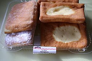 US supermarket fasnacht pastries, rectangular, Feb 2013