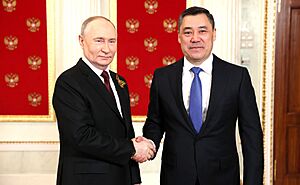 Vladimir Putin and Sadyr Japarov (2024 Victory Day)