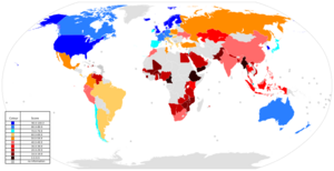 World Map of Web Index 2014