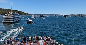 77th Rolex Sydney Hobart Yacht Race spectators