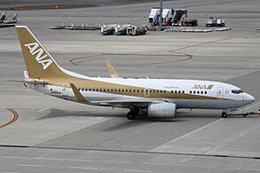 ANA B737-700(JA02AN) "Gold Jet" (3943310662)