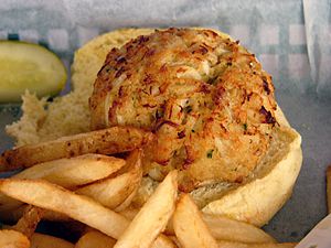 A Delicious Crabcake at the Middleton Tavern