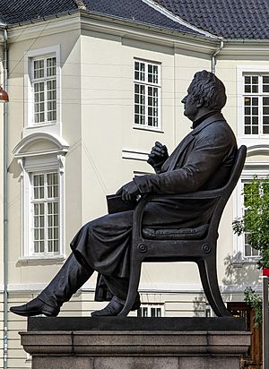 Adam Oehlenschläger statue in Copenhagen, by H.W. Bissen, 1861