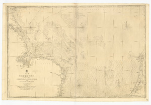 Admiralty Chart No 2182 The North Sea, sheet II from Orfordness to Flamborough and Scheveningen to the Texel. Surveyed by Captains Hewett and Washington R.N. in H.M. SS Fairy and Blazer. RMG L1211, Published 1853f