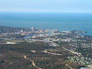 Aerial view of Lorain, Ohio