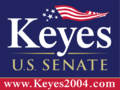 Alan Keyes 2004 sign