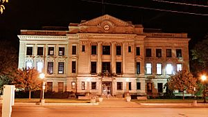 The DeKalb County courthouse in Auburn, Indiana.