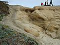 Beach Erosion Scene near Half-Moon-Bay California