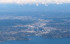 Bellevue Washington skyline aerial view (Quintin Soloviev)