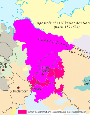 Bistum Hildesheim vor 1802 - nach 1824