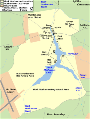 Black Moshannon State Park Map